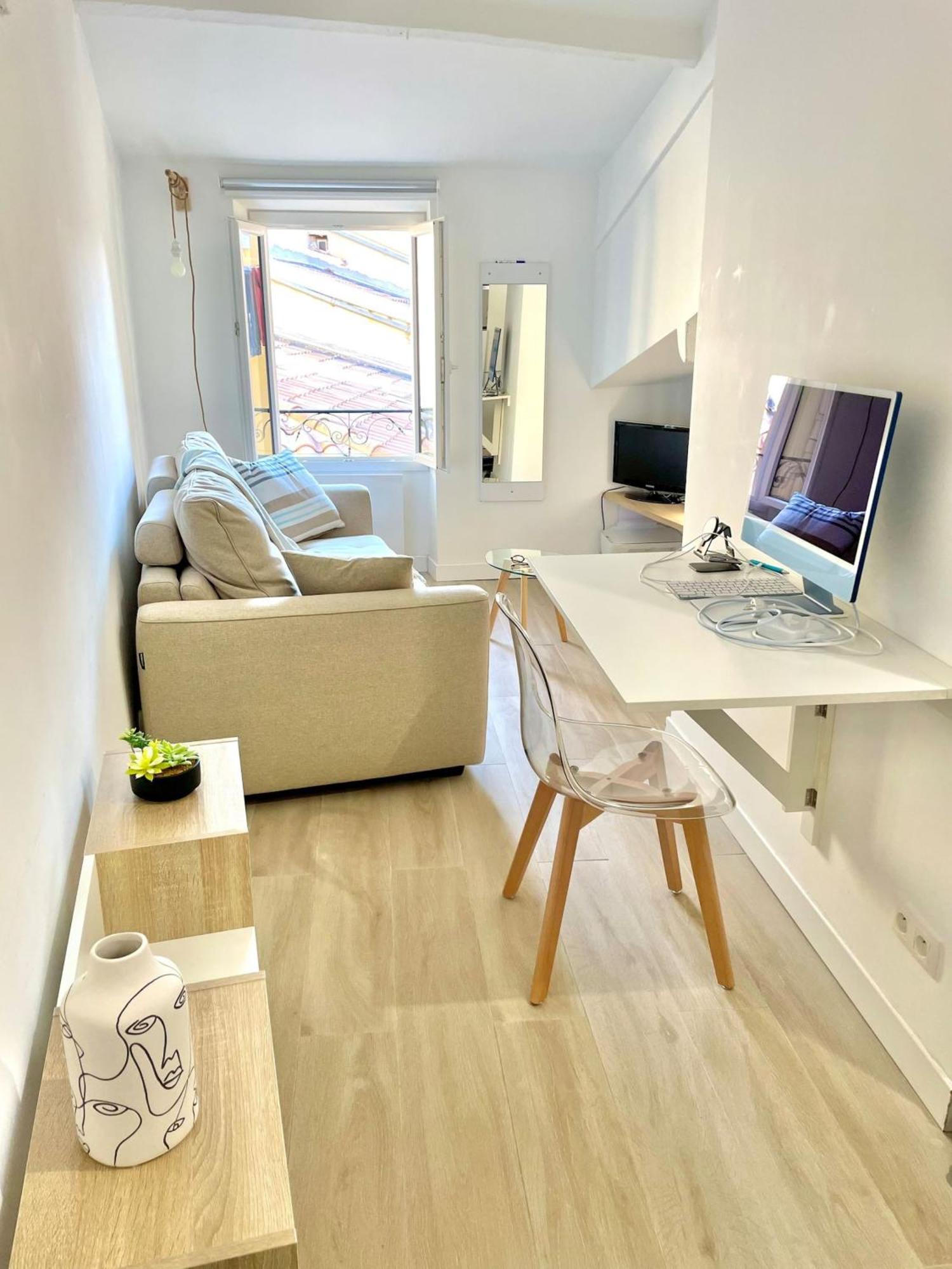 "Charmant Studio Moderne" Centre, Proche Plage Menton Exteriör bild
